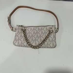 Michael Kors chain zipper fanny pack. Size small